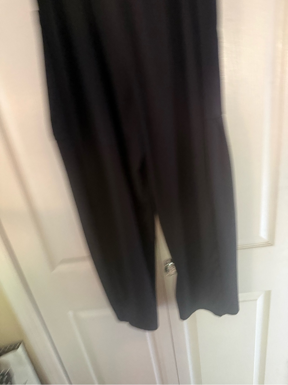 HALARA Black Wide-Leg Casual Trousers